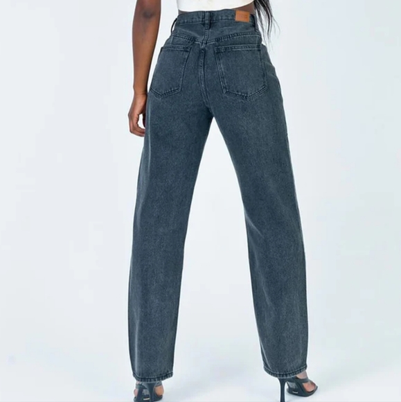 Princess Polly Asymmetrical Jeans - Picture 2 of 5